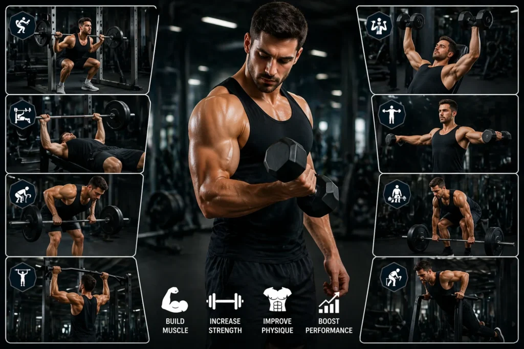 Muscle building exercises