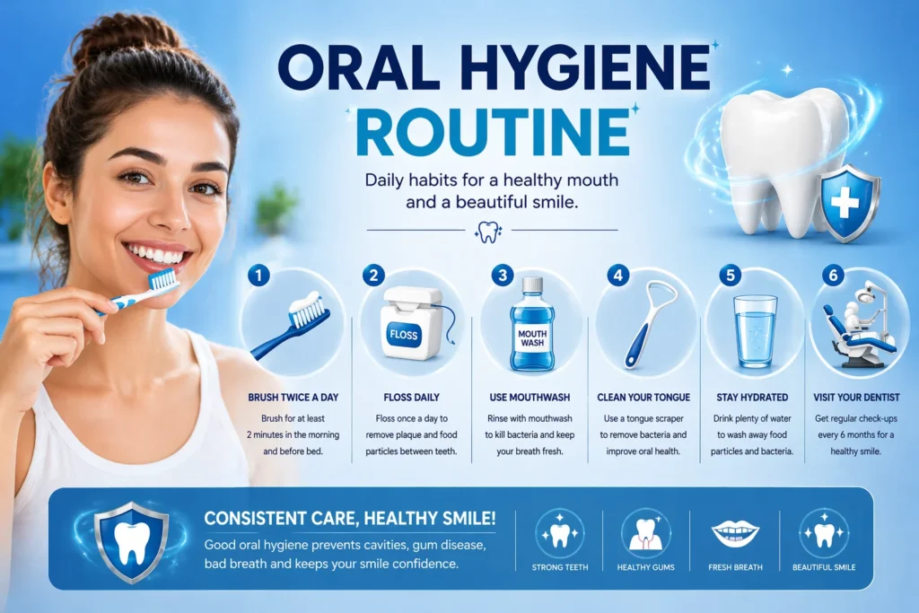 Oral hygiene routine