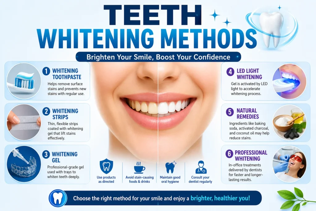 Teeth whitening methods