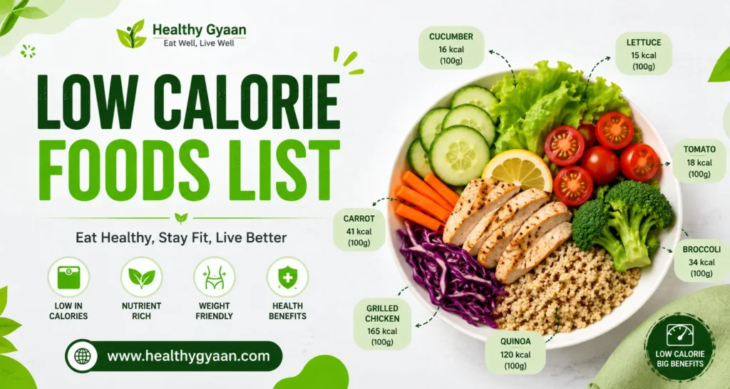 Low calorie foods list