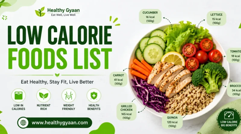 Low calorie foods list