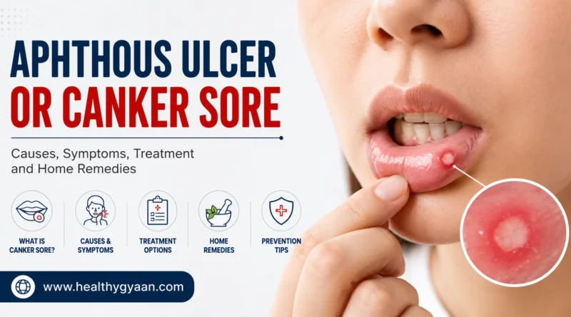Aphthous ulcer or canker sore
