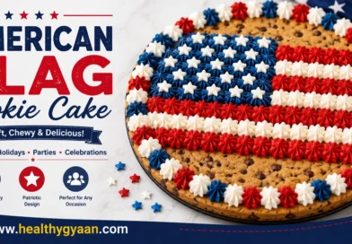 American Flag Cookie Cake