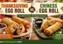 Thanksgiving egg roll and chiness egg roll